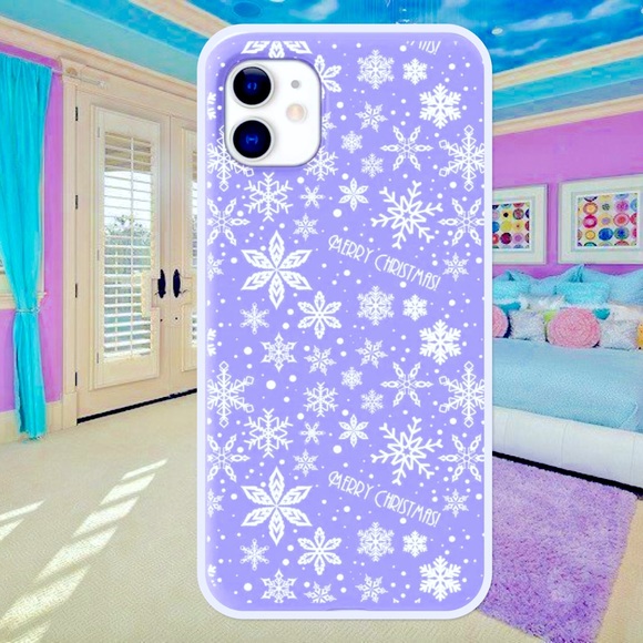 New Purple Christmas Snowflake Case ❄️💜❄️ - Picture 1 of 2